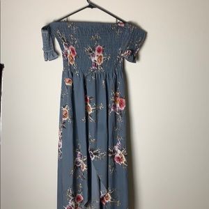 Floral high low dress